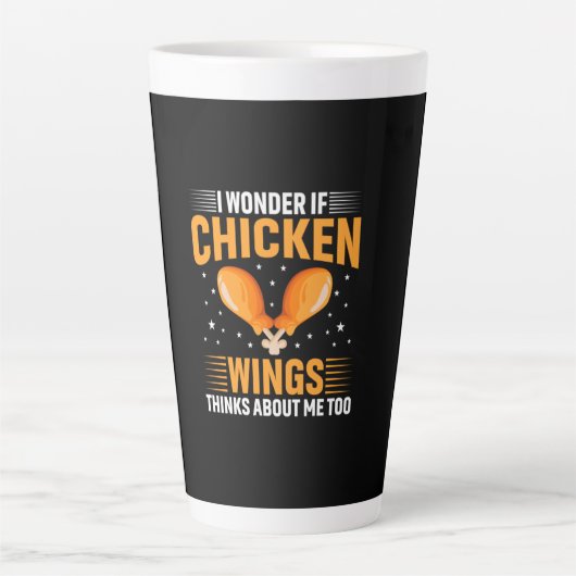 Chicken Art Chicken Wing Milchtasse (Vorderseite)