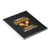 Chicken Art Chicken Wing Notizblock (angewinkelt)