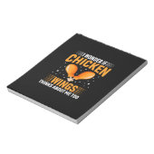 Chicken Art Chicken Wing Notizblock (Rotiert)