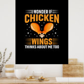 Chicken Art Chicken Wing Poster (Küche)