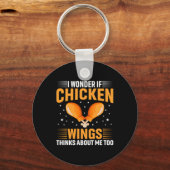 Chicken Art Chicken Wing Schlüsselanhänger (Vorderseite)