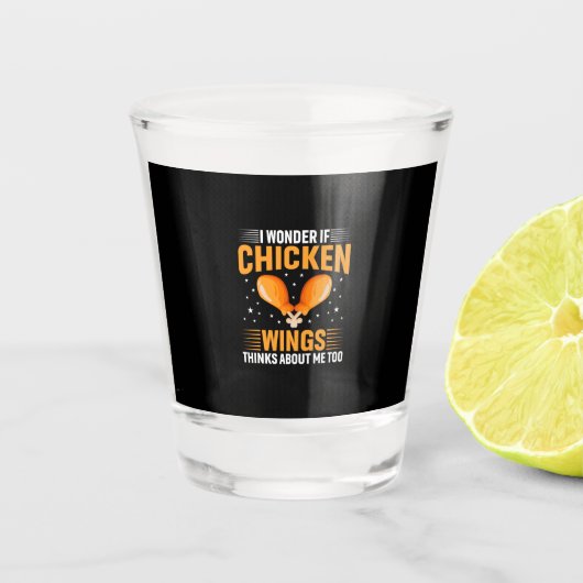 Chicken Art Chicken Wing Schnapsglas (Vorderseite)
