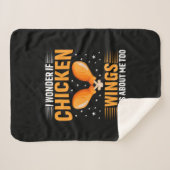 Chicken Art Chicken Wing Sherpadecke (Vorderseite (Horizontal))
