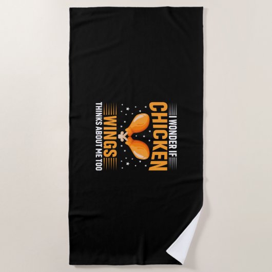 Chicken Art Chicken Wing Strandtuch (Vorderseite)