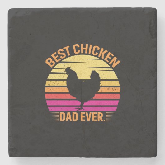 Chicken Art Collection Steinuntersetzer (Vorderseite)