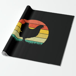 Chicken Art Hühnchen Retro Vintage Geschenkpapier