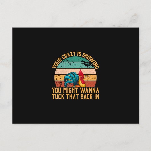 Chicken Art YouTube Postkarte (Vorderseite)