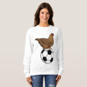 Chicken at Soccer Sports Sweatshirt (Vorne ganz)