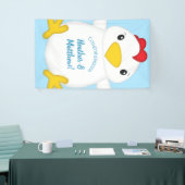Chicken Baby Shower Blue Boy Banner (Messeveranstaltung)