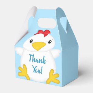 Chicken Baby Shower Blue Boy Geschenkschachtel
