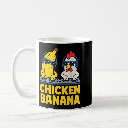 Chicken Banana Dj Kaffeetasse (Links)
