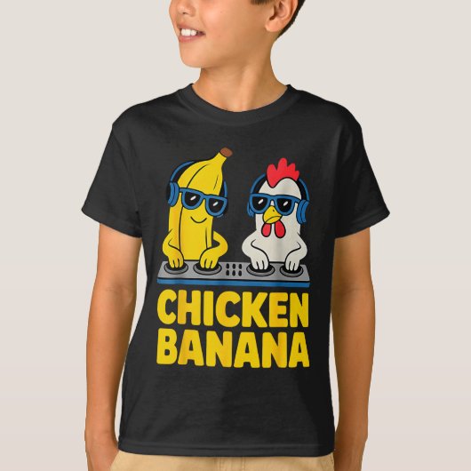 Chicken Banana Dj T-Shirt (Vorderseite)