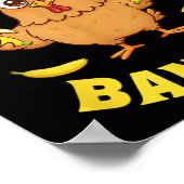 Chicken Banana Funny Poster (Ecke)