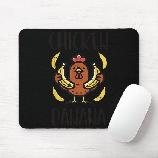 Chicken Banana Niedlicher Song Tanz Kinder Jugend Mousepad (Mit Mouse)