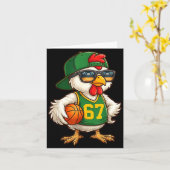 Chicken Basketball 67 Gen Alpha Slang Srts Men Boy Karte (Gelbe Blume)