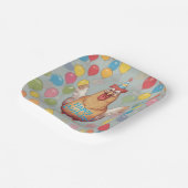 Chicken Birthday Party Pappteller (Gewinkelt)