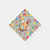 Chicken Birthday Party Serviette (Ecke)