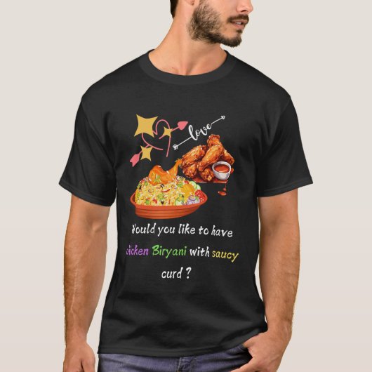 Chicken Biryani Cravings – Spice Up Your Style! T-Shirt (Vorderseite)