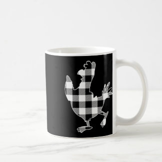 Chicken Black & amp; White Buffalo Kariert Merry C Kaffeetasse