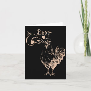 Chicken Boop Weihnachtsbauernhof Tier Xmas Chicken Karte