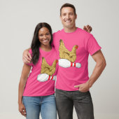 Chicken Bowling Bowling Button Sports T-Shirt (Unisex)