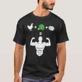 Chicken Broccoli Rice Bodybuilder Fun Broccoli Lov T-Shirt (Vorderseite)
