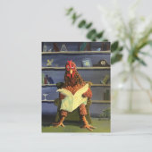 CHICKEN BUCK-BUCK NICHT STÖREN POSTKARTE (Stehend Vorderseite)