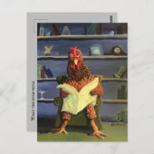 CHICKEN BUCK-BUCK NICHT STÖREN POSTKARTE (Vorne/Hinten)