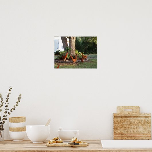 Chicken Chant Poster (Küche)