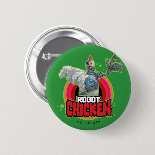 Chicken Character Logo Button (Vorne & Hinten)