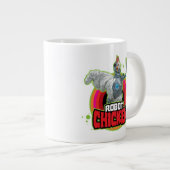 Chicken Character Logo Jumbo-Tasse (Vorderseite Rechts)