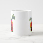 Chicken Character Logo Jumbo-Tasse (Vorderseite)