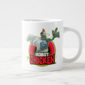 Chicken Character Logo Jumbo-Tasse (Rechts)