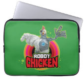 Chicken Character Logo Laptopschutzhülle (Vorderseite)