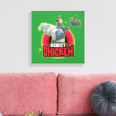 Chicken Character Logo Leinwanddruck (Insitu (Wohnzimmer))