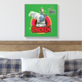 Chicken Character Logo Leinwanddruck (Insitu (Schlafzimmer))