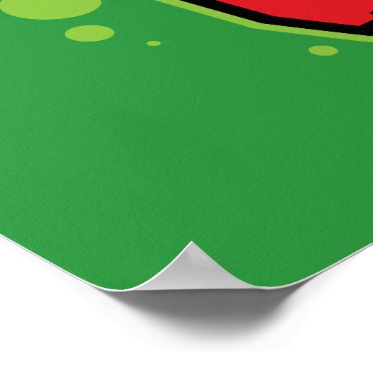 Chicken Character Logo Poster (Ecke)