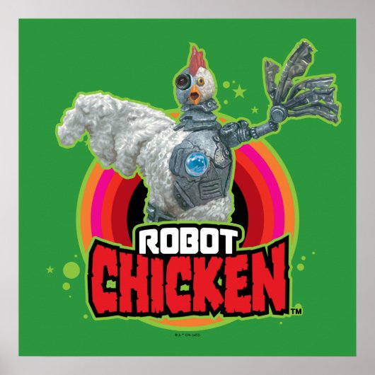 Chicken Character Logo Poster (Vorne)