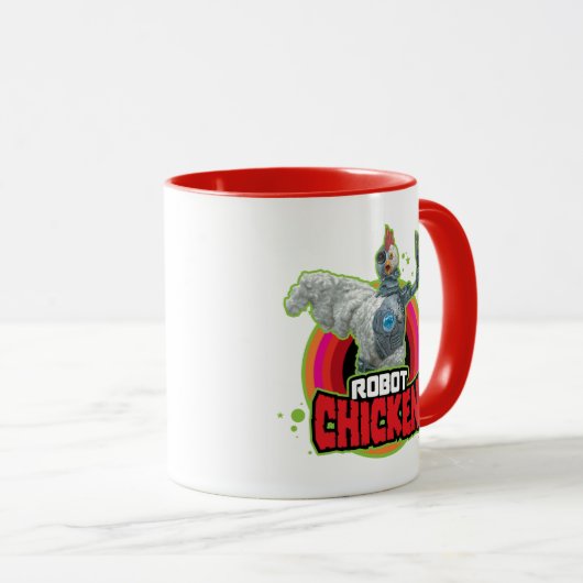 Chicken Character Logo Tasse (VorderseiteRechts)