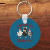 Chicken Cheers To The New Year  Schlüsselanhänger (Vorderseite)