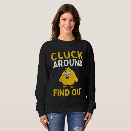 Chicken Chick  Easter Sweatshirt (Vorne ganz)