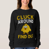 Chicken Chick  Easter Sweatshirt (Vorderseite)