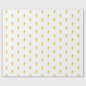 Chicken chick yellow watercolor stylish geschenkpapier (Flach)