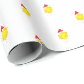 Chicken chick yellow watercolor stylish geschenkpapier (Rolleneckpunkt)