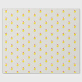 Chicken chick yellow watercolor stylish geschenkpapier (Flach)