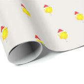 Chicken chick yellow watercolor stylish geschenkpapier (Rolleneckpunkt)