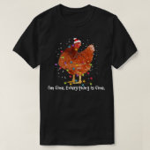 Chicken Chicken Weihnachten Lichter Im schönen all T-Shirt (Design vorne)