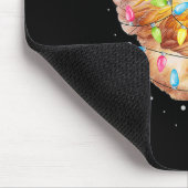 Chicken Christmas Lights Santa Hat Chicken Farm An Mousepad (Ecke)