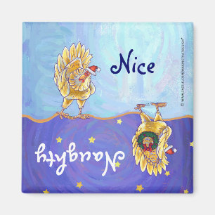 Chicken Christmas Magnet
