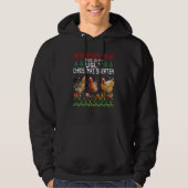 Chicken Christmas This Is My Ugly Sweater Funny Hoodie (Vorderseite)